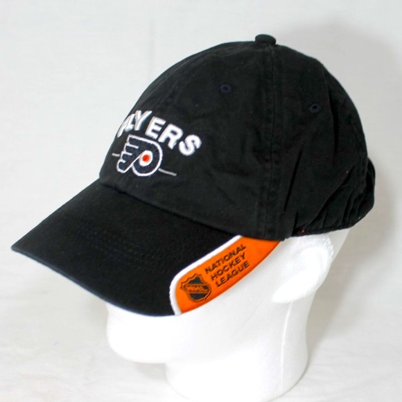 NHL PHILADELPHIA FLYERS PLAYER MARK RECCHI SIGNED Baseball Cap Hat Black Orange - Picture 1 of 12